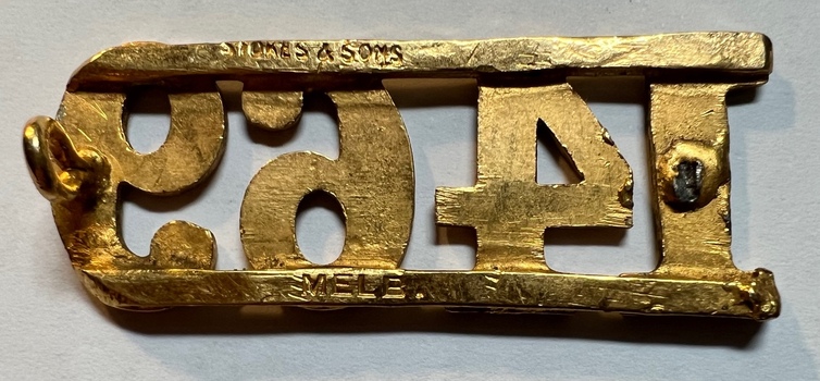 MMTB Traffic Number badge 1469 - rear