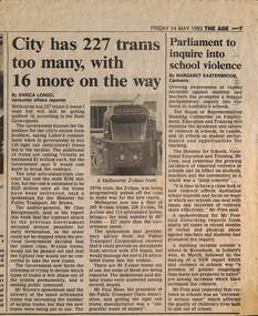 "City has 227 trams too many, with 16 more on the way"