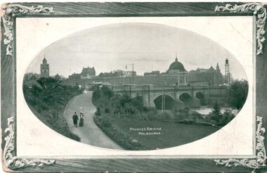 Postcard - Princes Bridge Melbourne - front