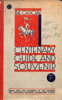 Book - "The Official Centenary Guide and Souvenir" - cover