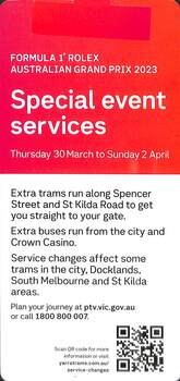 Formula 1 Grand Prix, special event services