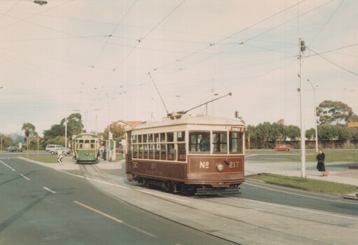 TMSV tour trams 217 & 164 - East Brighton terminus