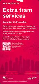 Extra trams run throughout the night