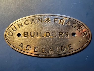 Builders Plate - engraved steel