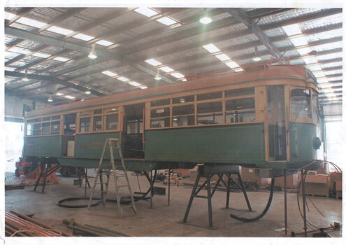 W6 969 on stands - being rewired