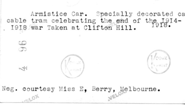 Typed notes on rear of print.