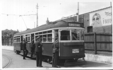 First AETA Tram tour leaving Glen Huntly Depot