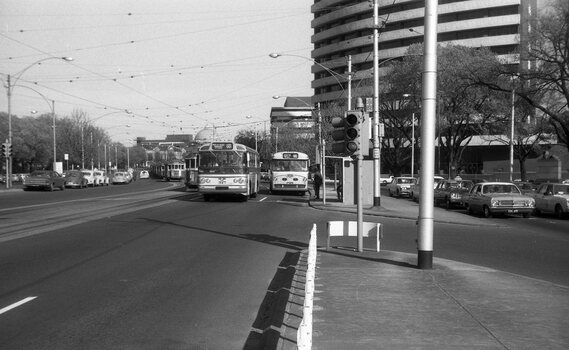 Domain Interchange - showing use by buses and trams