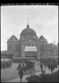 Copy - Flinders St Station and trams