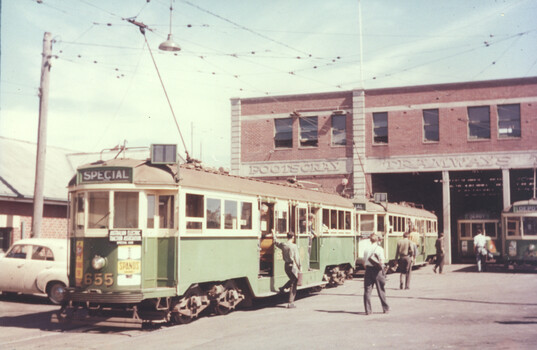 Footscray depot with 670 and 655 