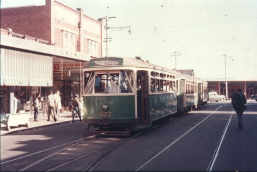 X2 677 and two X1s at Footscray Station in Leeds St.