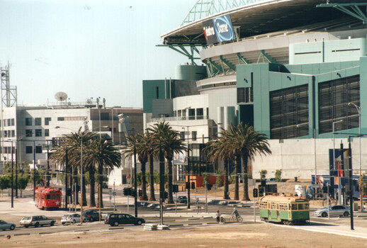 Harbour Esplanade - Docklands  two W class trams