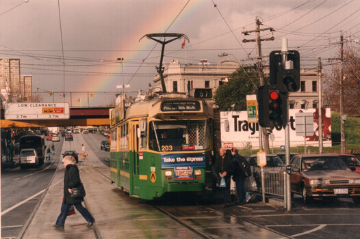 Colour Print - Racecourse Road - Z3 203 with a rainbow