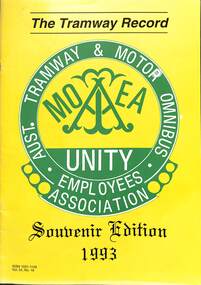 The Tramway Record - Souvenir Edition - 1993 - cover