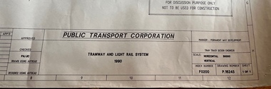 Tramway and Light Rail System - P16245 - title block