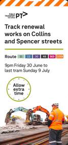 9pm Friday 30 June to last tram Sunday 9 July