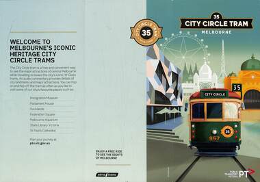 Pamphlet - "City Circle Tram" - front
