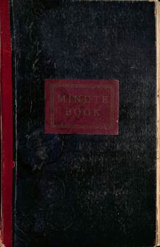 Minute book used to record cable tram notes