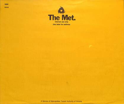 Large brown paper envelope with The Met logo.