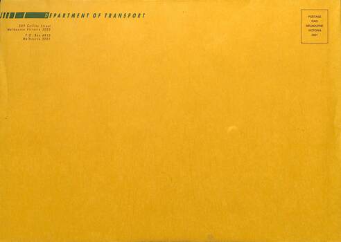 Department of Transport Envelope - brown paper - medium size