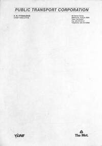 Public Transport Corporation letterhead - c1989