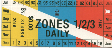 Replica three zone ticket by Itrammelbourne