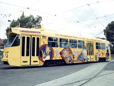A Z1-class tram (number 39) stopped at Preston Workshops.