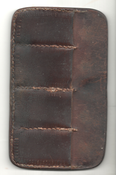 Tram ticket wallet or holder - reverse side