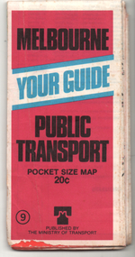 "Melbourne Your Guide PUblic Transport Pocket size map" - cover