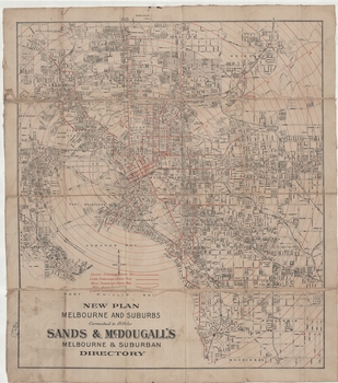 "New plan Melbourne and Suburbs  Sands & McDougall's Melbourne and Suburban Directory"