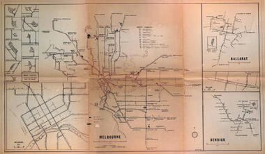 Map - Melbourne - Ballarat - Bendigo Tramways