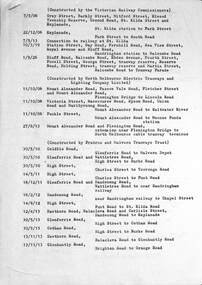Historical list of Melbourne electric tramways opening dates - 1906 to 1983