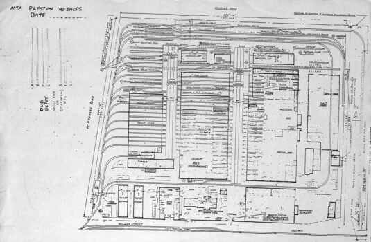 Plan of Preston Workshops - The Met c1990