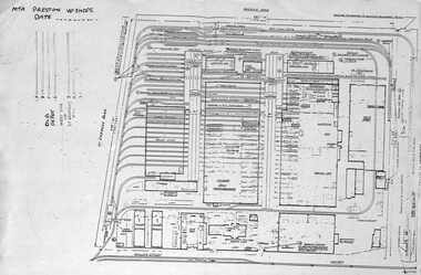 Plan of Preston Workshops - The Met c1990