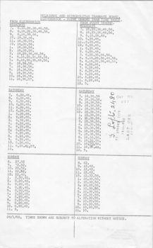 Point Ormond Timetable - last tram record