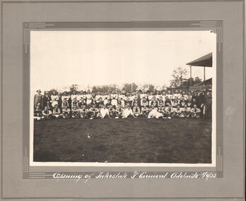 "Opening of the Interstate T (tramway) Football Carnival Adelaide"