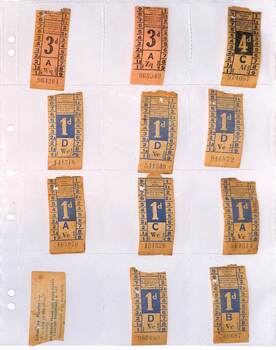 "Schoolboy Howler" 1d tram tickets and others front