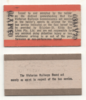 Flinders St - rail - bus tickets - rear