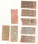 Set of 8 tram transfer or check tickets