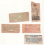 Set of 8 tram transfer or check tickets - rear