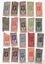Set of 20 pre-decimal or imperial tram tickets - reverse price block