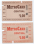 Set of two inner Melbourne - Metro Cards or tickets