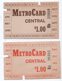 Set of two inner Melbourne - Metro Cards or tickets
