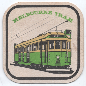 Drink coaster - Melbourne Tram 328