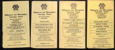 Set of 12 MMTB bus timetables - image 1 of 3