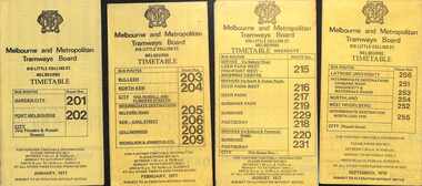 Timetables - MMTB Buses - set of 9 - image 1 of 2