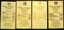 Timetables - MMTB trams - set of 8 - sheet 1 of 2