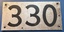 Sign - tramcar number "330" 1 of 2
