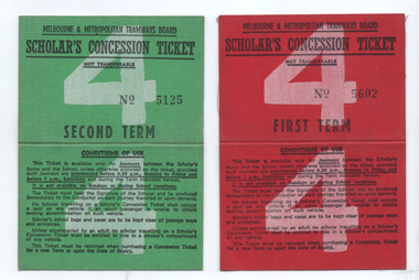 Scholar's Concession Ticket - 1st & 2nd term - outside