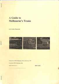 "A Guide to Melbourne's Trams" - cover